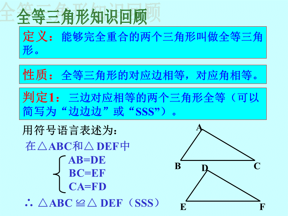 人教版初中数学八年级上册 12.2.2“边角边”判定三角形全等 课件.ppt_第2页