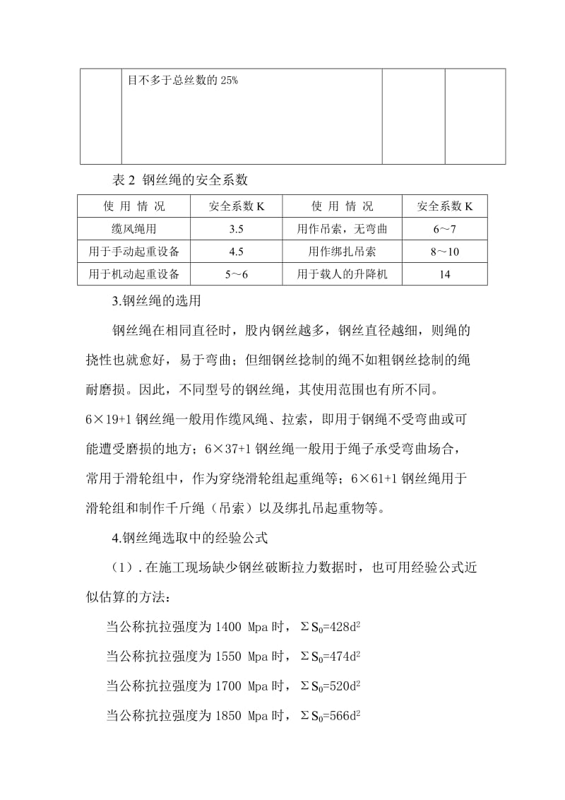 吊装作业钢丝绳选用计算书.doc_第3页