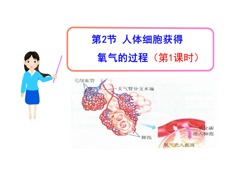 2017-2018学年北师大版七年级生物下册课件：10.2 人体细胞获得氧气的过程（第1课时）.ppt_第1页