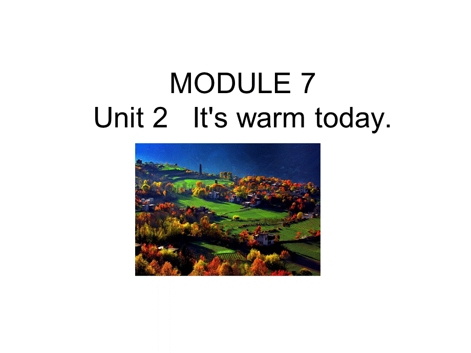 三年级下册英语课件－Module7 Unit2It's warm today.｜外研社.ppt_第1页