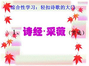 《诗经.采薇.》ppt.ppt