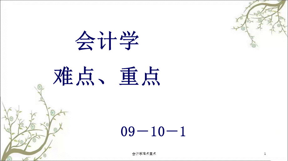 会计学难点重点课件.ppt_第1页