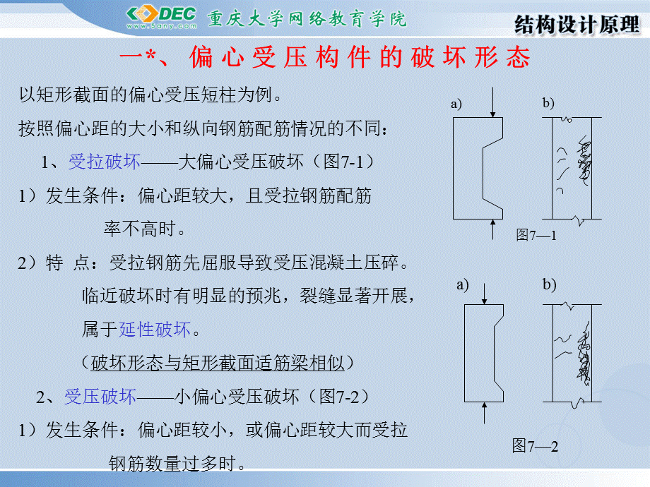 第七章-偏心受压构件的强度计算PPT课件.ppt_第1页