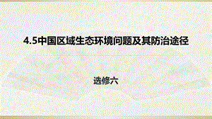 人教地理高二选修6 4.5中国区域生态环境问题及其防治途径课件 (共29张PPT).pptx