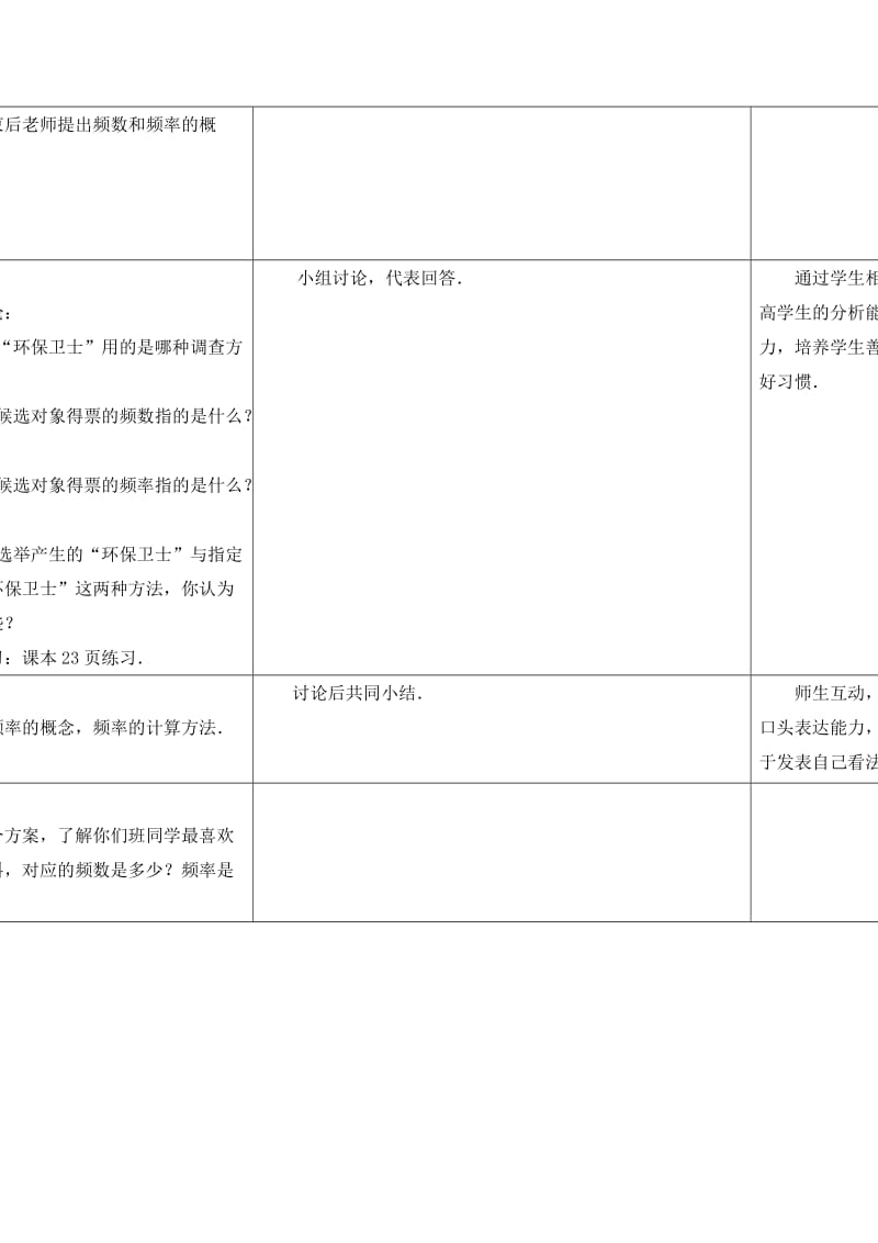 新苏科版八年级数学下册《7章 数据的收集、整理、描述 7.3 频数与频率》教案_20.doc_第2页