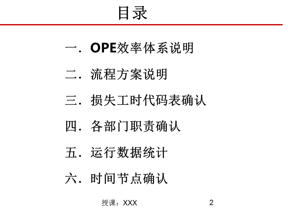 后加工线OPE效率体系建立方案报告PPT课件.ppt_第2页