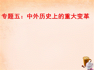 【最新】中考历史 专题突破五 中外历史上的重大改革复习课件-人教版初中九年级全册历史课件.ppt