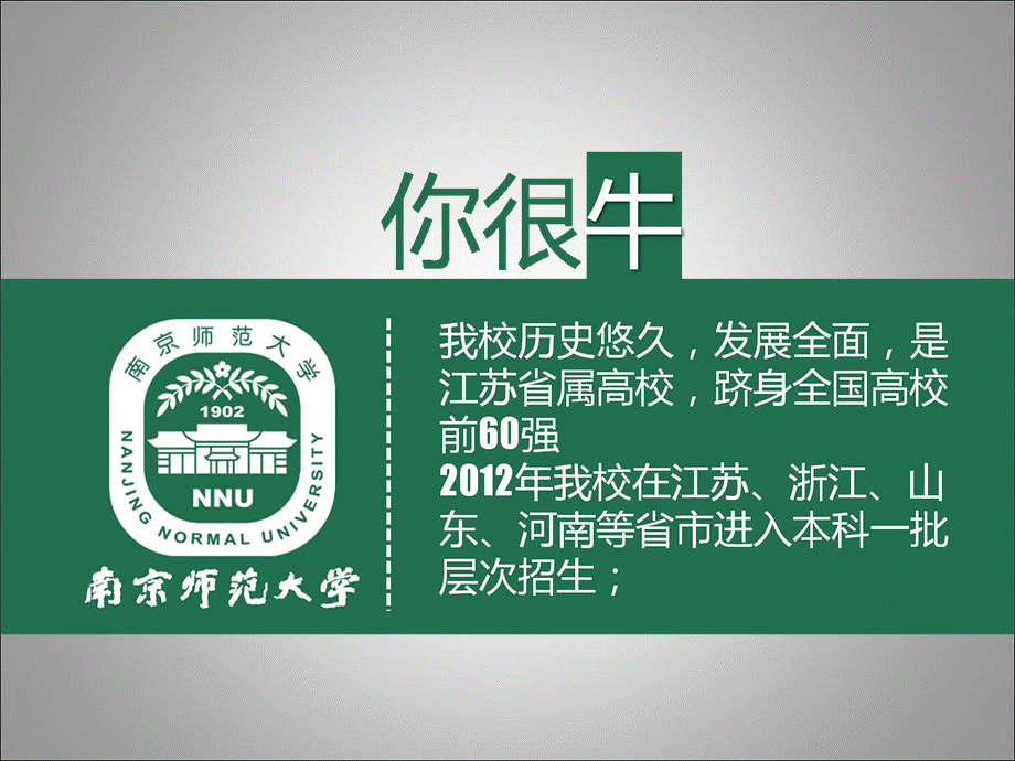 南京师范大学2012级新生报到指南.ppt_第3页