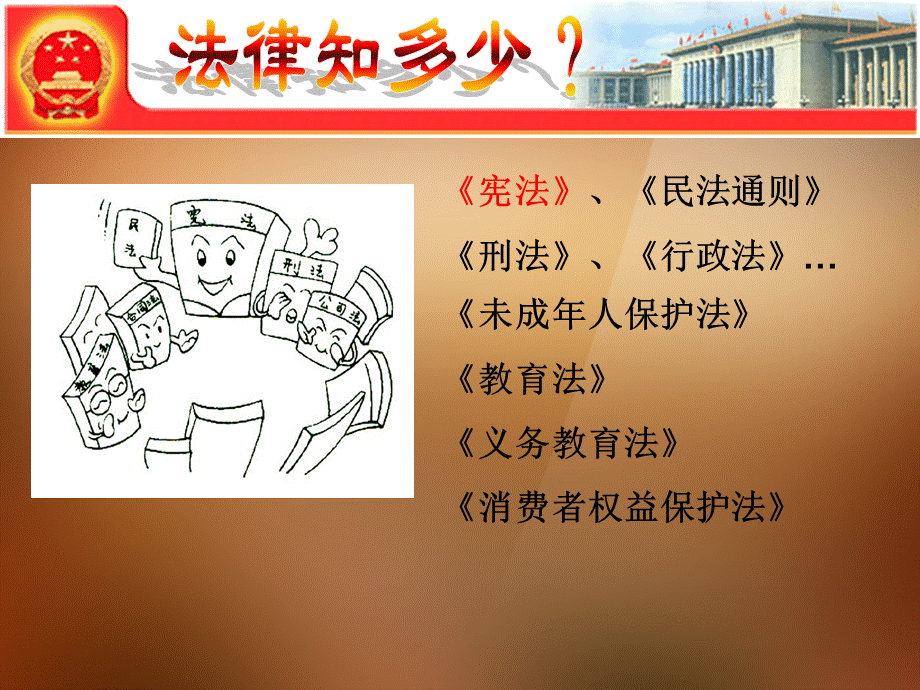 【最新】九年级政治全册 第三单元 第六课《参与政治生活》（第2框 宪法是国家的根本大法）课件 新人教版 课件.ppt_第2页