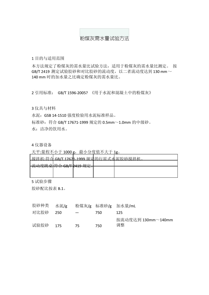 粉煤灰需水量试验方法.docx_第1页