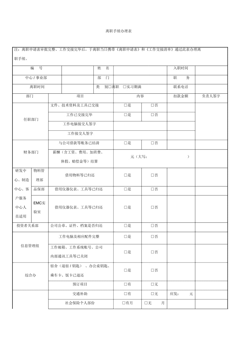 精选工作交接清单.doc_第2页