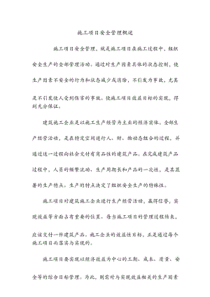 施工项目安全管理概述.docx