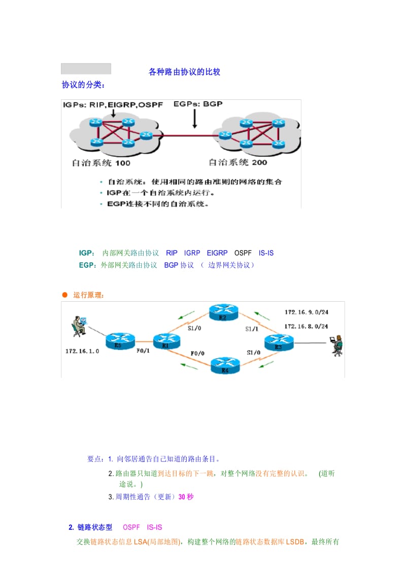 各种路由协议的比较.docx_第1页