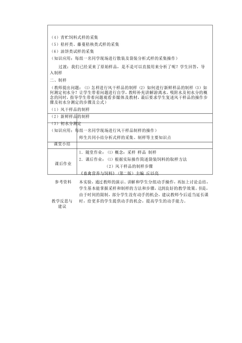 最新畜禽营养与饲料教案第四章饲料的常规分析第一节采样与制样.docx_第3页