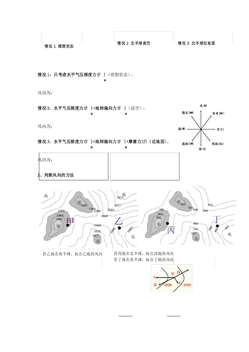 高中地理第二章地球上的大气大气的水平运动风导学案新人教必修.docx_第3页