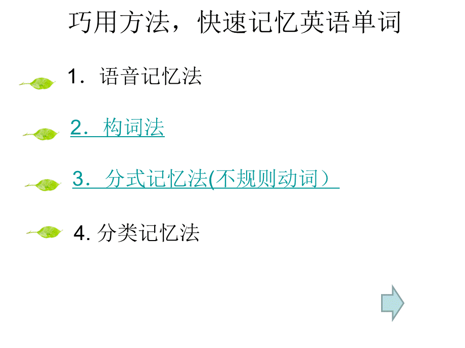 英语单词快速记忆法.ppt_第2页