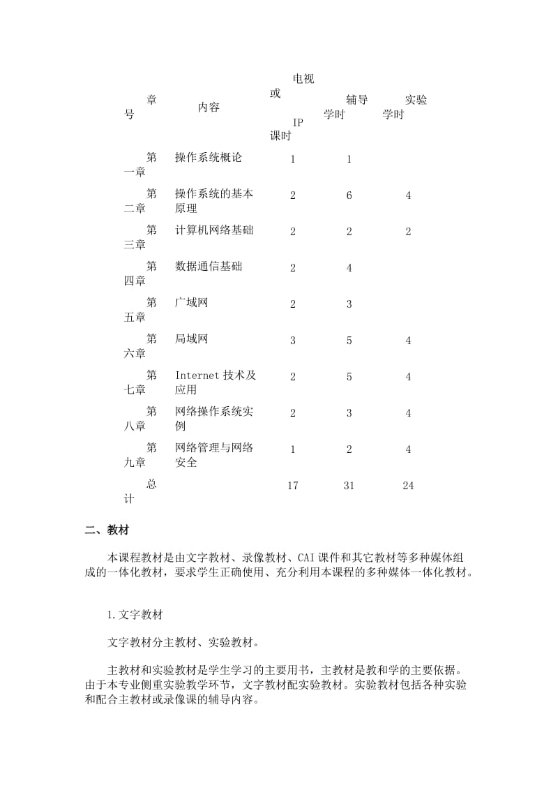 网络实用技术基础教学大纲.doc_第2页