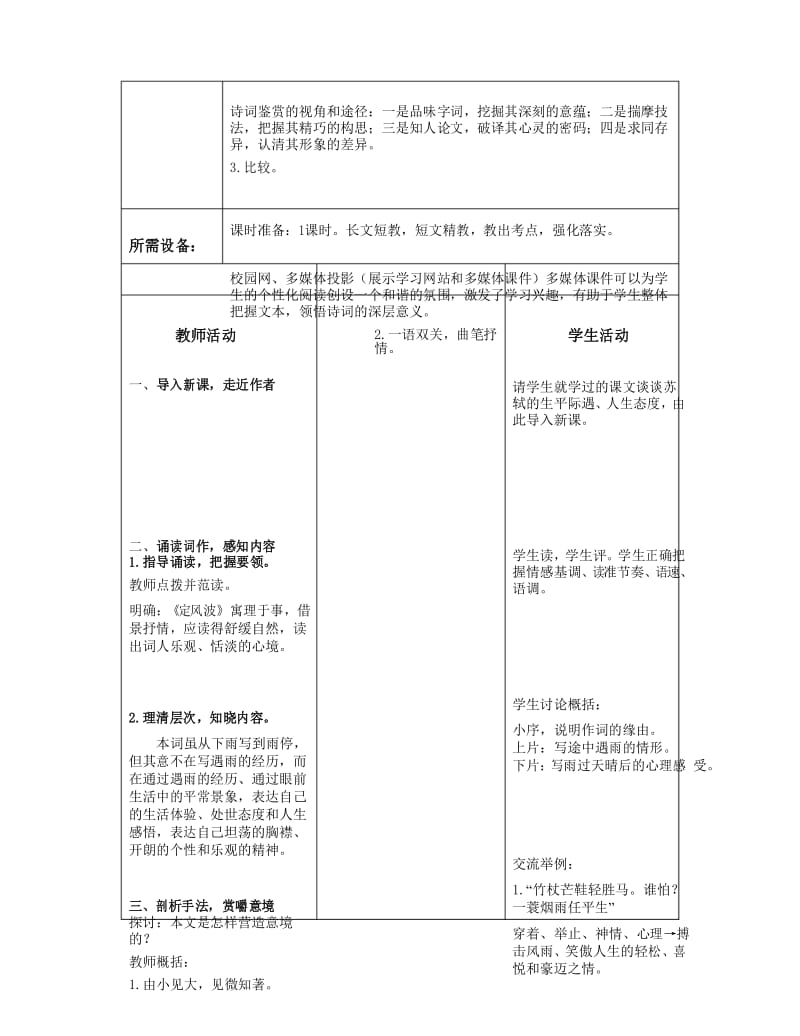 《定风波》教学案.docx_第3页