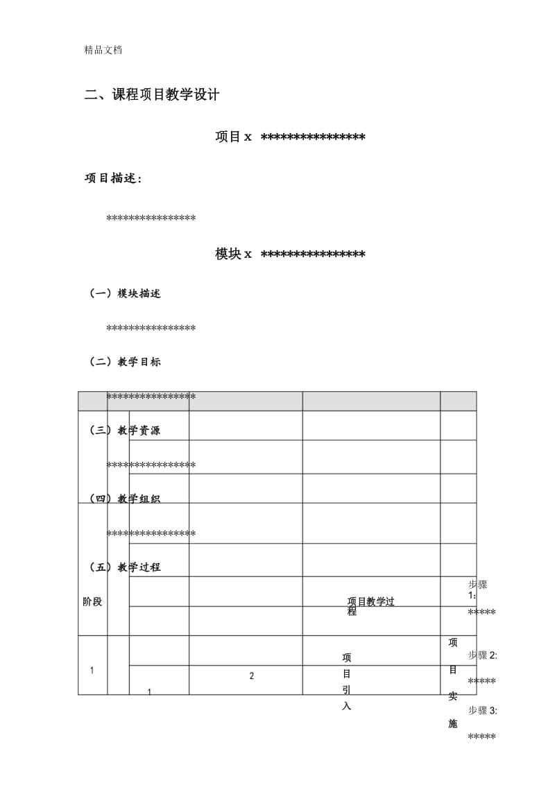 项目教学设计方案复习课程.docx_第3页