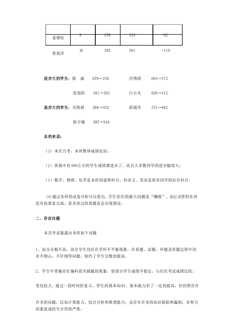 期中考试班级的质量分析.docx_第3页