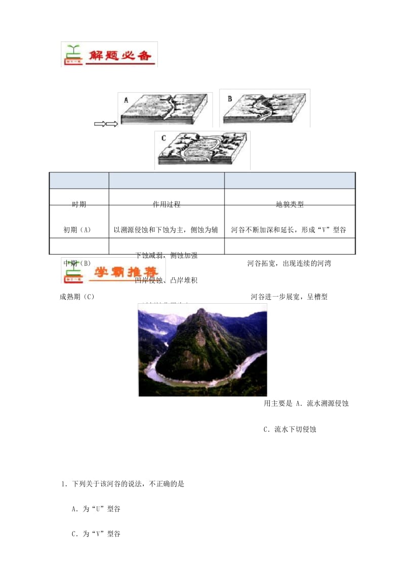 高中地理 河流侵蚀地貌1.docx_第3页