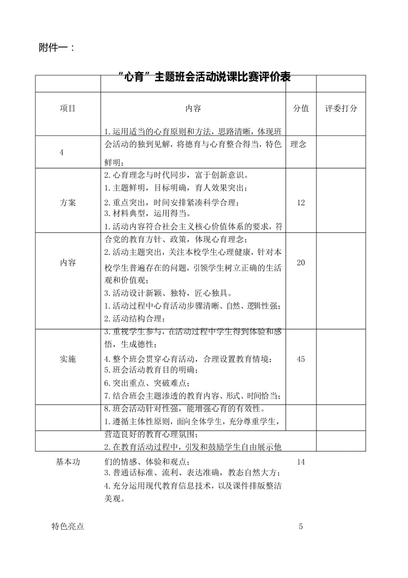 主题班会说课大赛比赛方案.docx_第3页