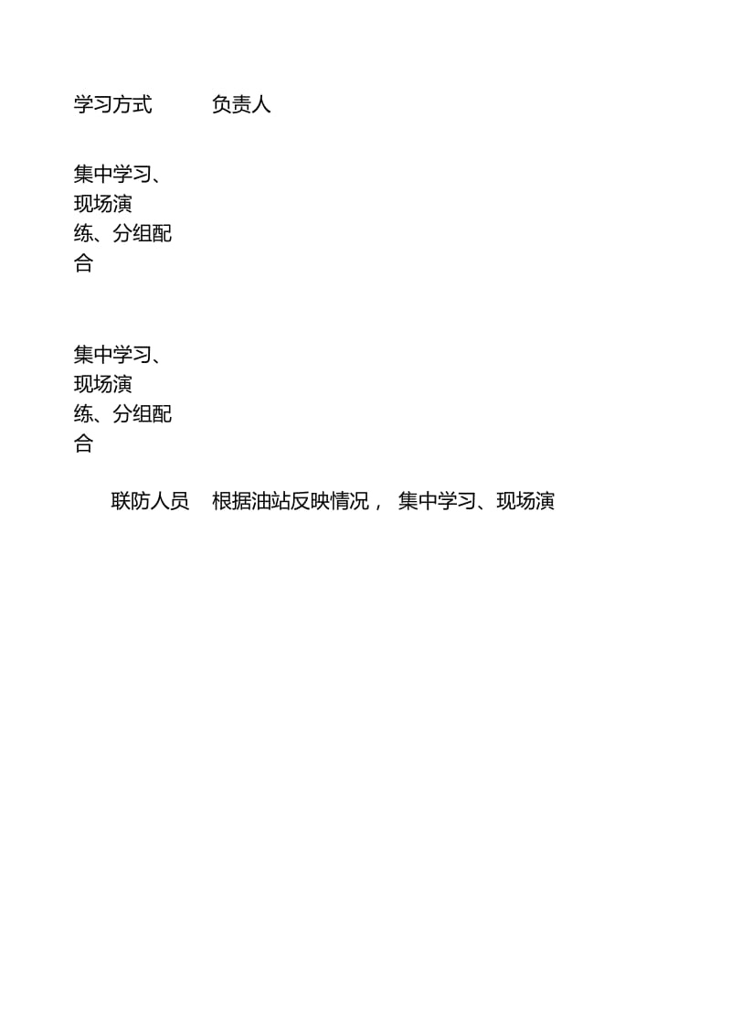 加油站年度应急预案演练计划表.docx_第2页