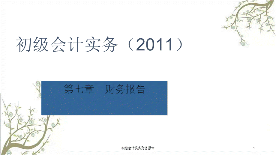 初级会计实务财务报告课件.ppt_第1页