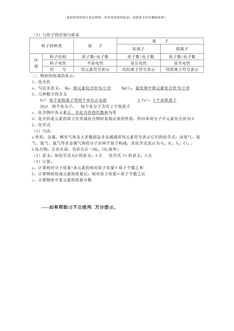 2019-2020年九年级化学第四单元复习教案.doc_第2页