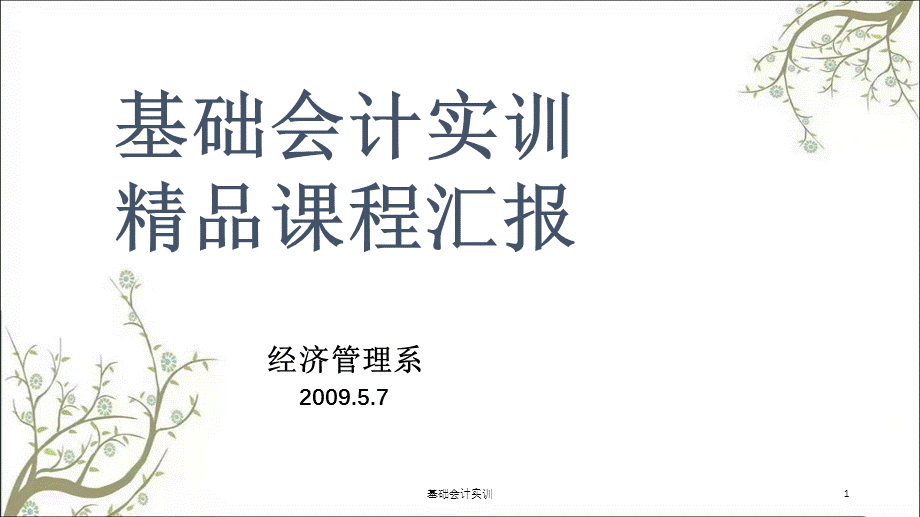 基础会计实训课件.ppt_第1页