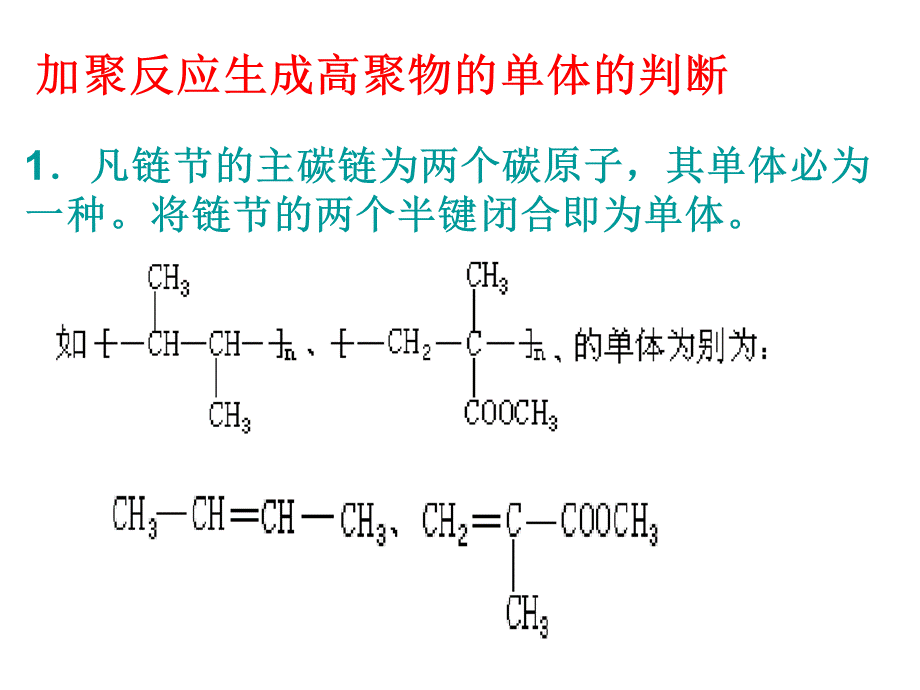 高聚物的单体的判断.ppt_第1页