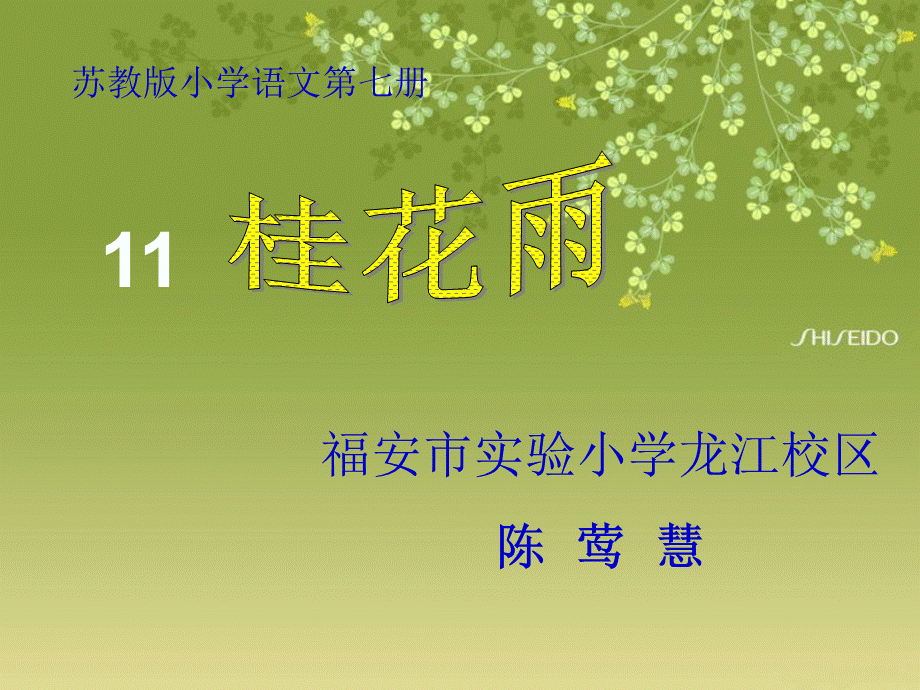 苏教版四年级上册《桂花雨》.ppt_第1页