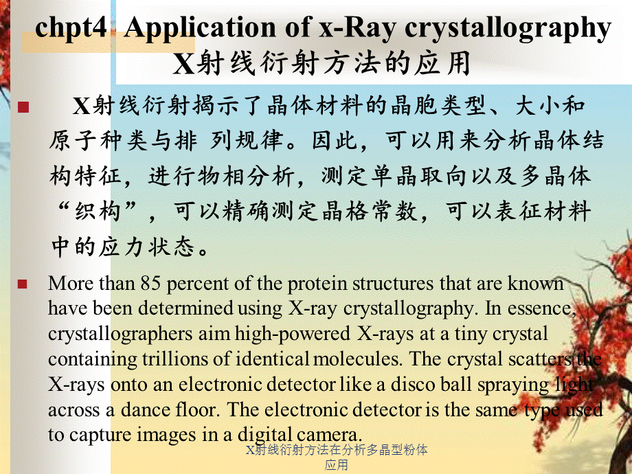 X射线衍射方法在分析多晶型粉体应用.ppt_第1页