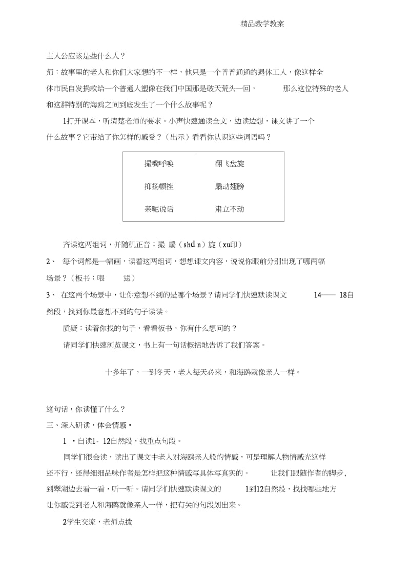 老人与海鸥公开课教案.docx_第2页