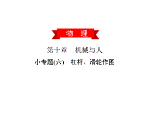 第十章小专题(六)　杠杆、滑轮作图—2020春沪科版八年级物理下册习题课件(共19张PPT).ppt