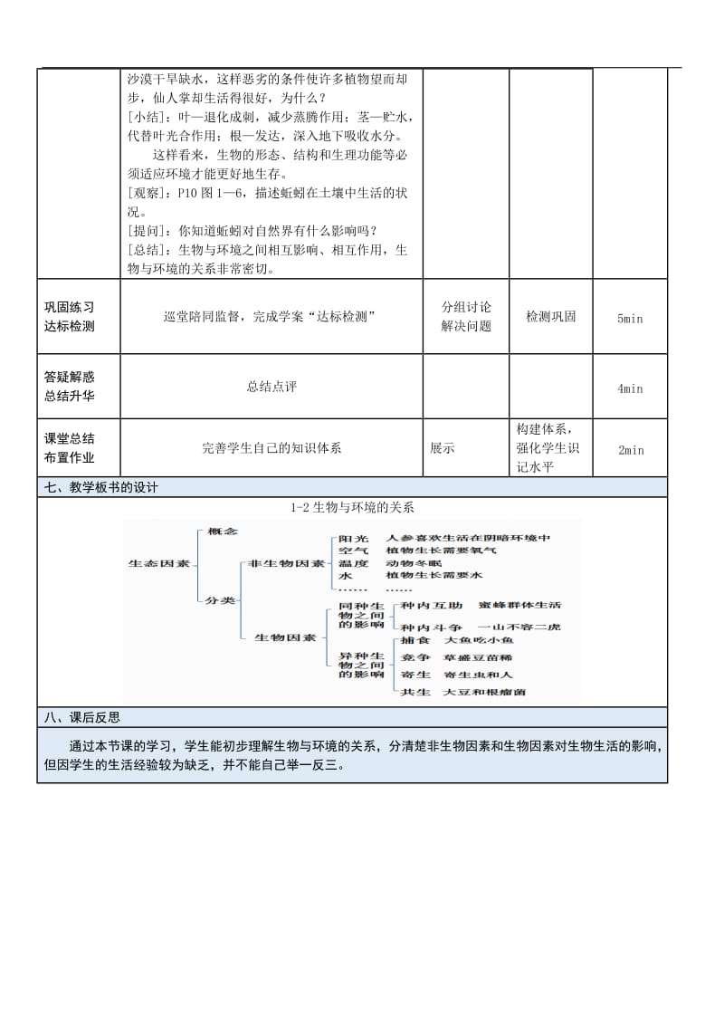 苏教版初中生物七上 1.1.2 生物与环境的关系 教案.docx_第3页