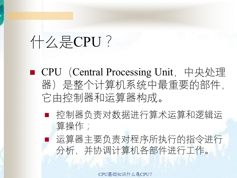 CPU基础知识什么是CPU？.ppt_第2页