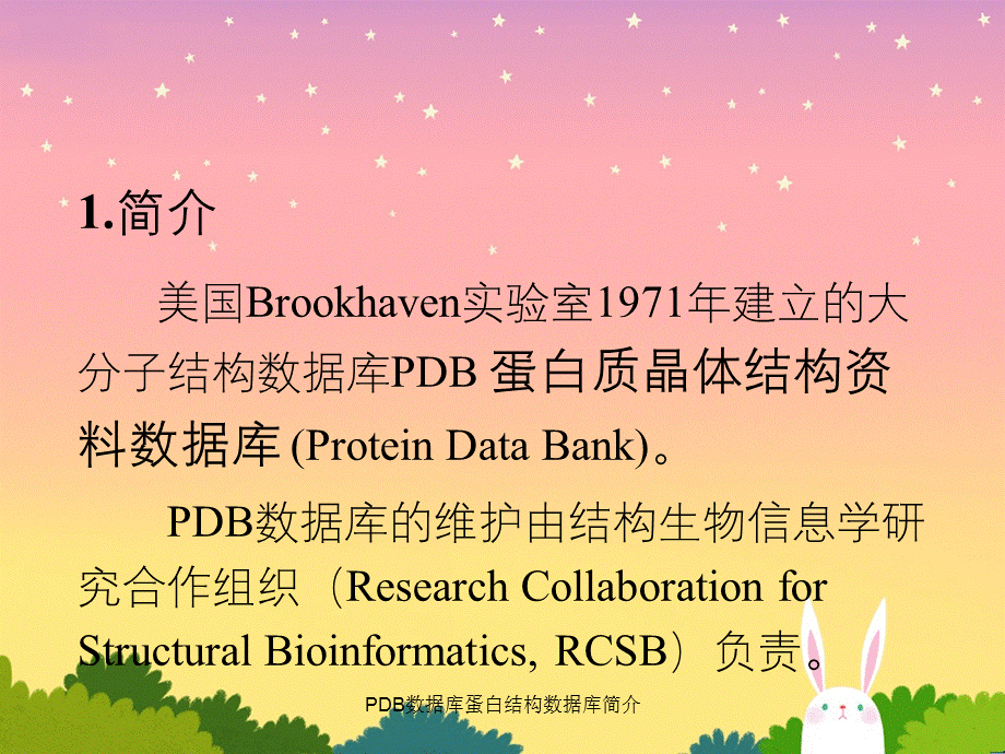 PDB数据库蛋白结构数据库简介.ppt_第2页