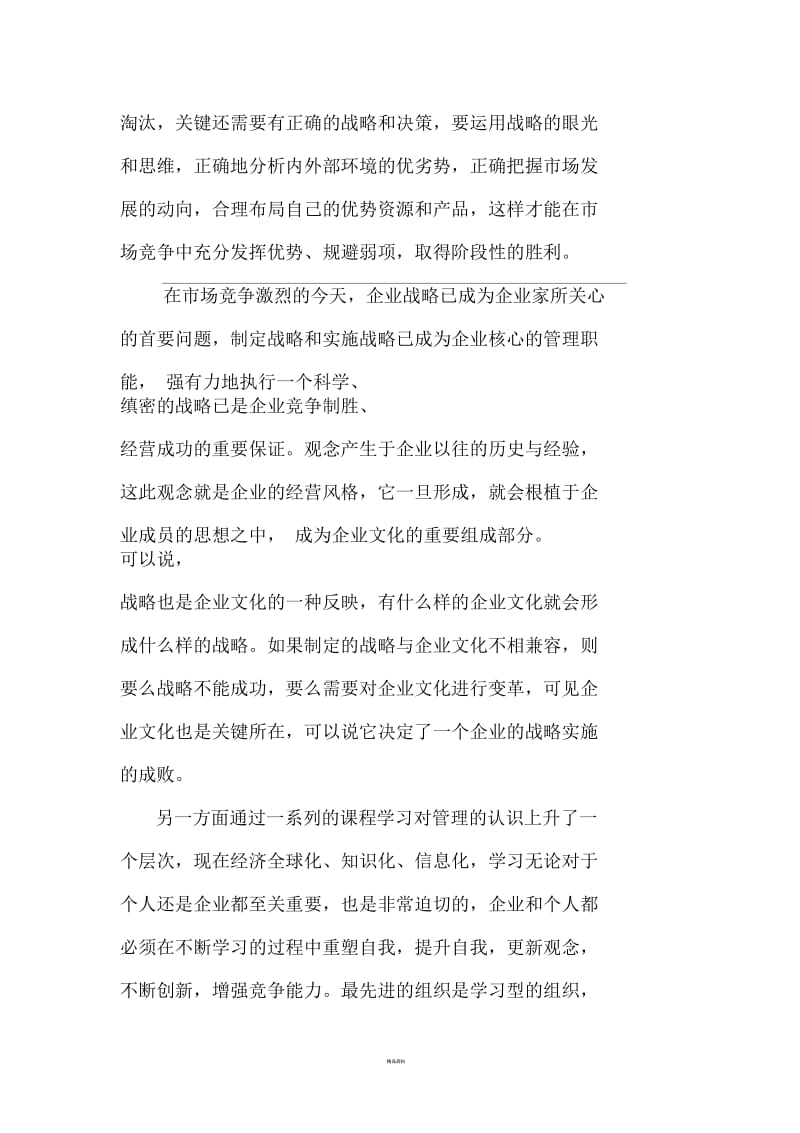 企业战略及管理创新学习心得.docx_第2页