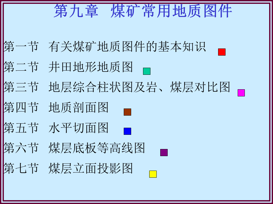 第九章-煤矿常用地质图件.ppt_第1页