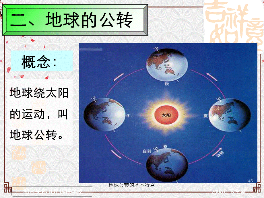 地球公转的基本特点.ppt_第1页