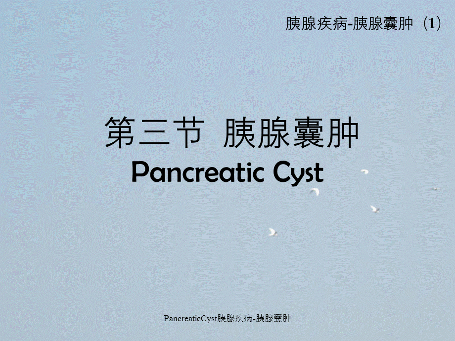 PancreaticCyst胰腺疾病-胰腺囊肿.ppt_第1页