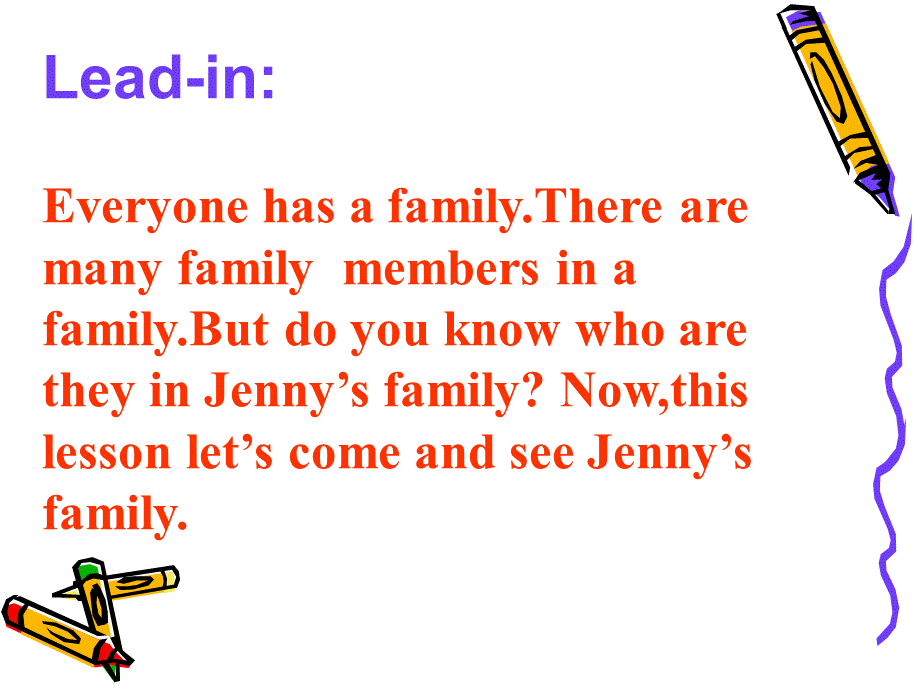 冀教2011课标版初中英语八年级下册第5单元Lesson 25 Jenny’s Family(共19张PPT).ppt_第2页