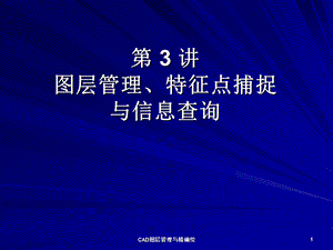 CAD图层管理与精确绘课件.ppt