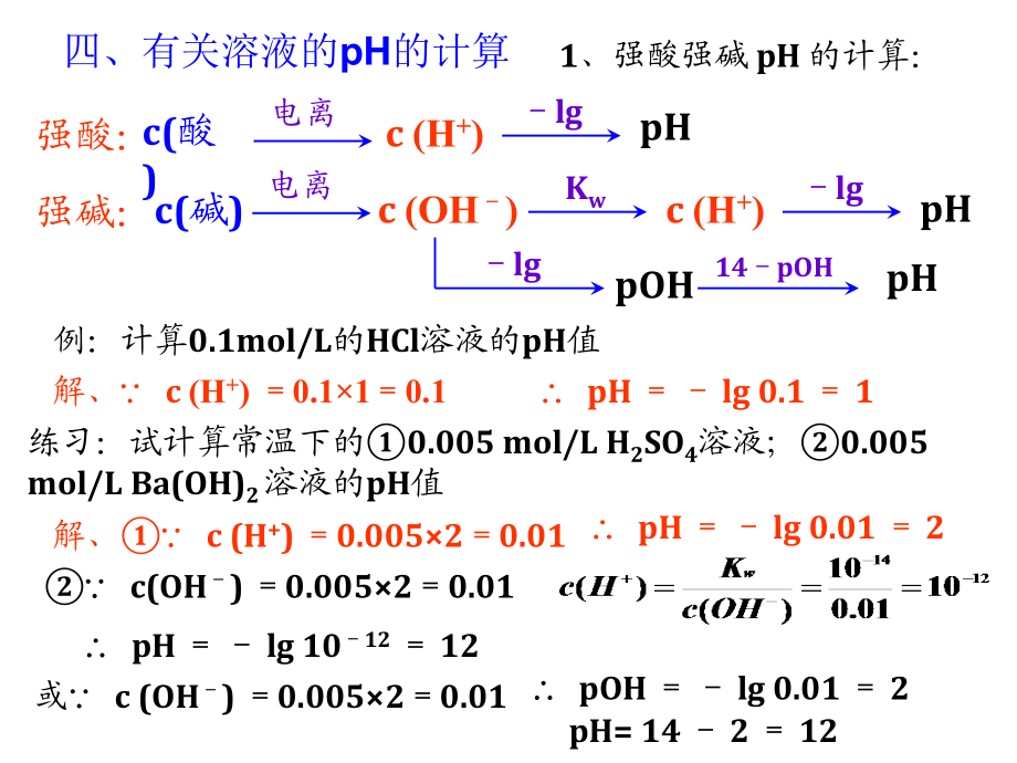 第三章 第二节 水的电离和溶液的酸碱性第二课时（pH的计算）（12张）ppt课件.pptx_第2页