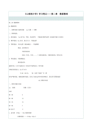 《心理与教育统计学》考研笔记.doc