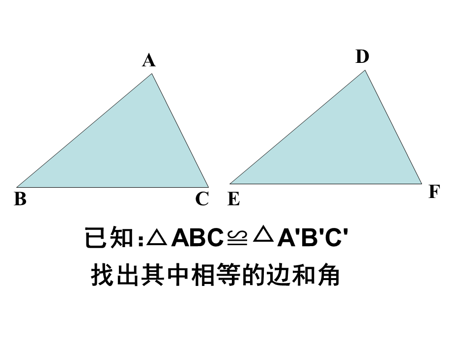 苏科版八年级数学上册 1.3探索三角形全等的条件 课件(共15张PPT).ppt_第3页