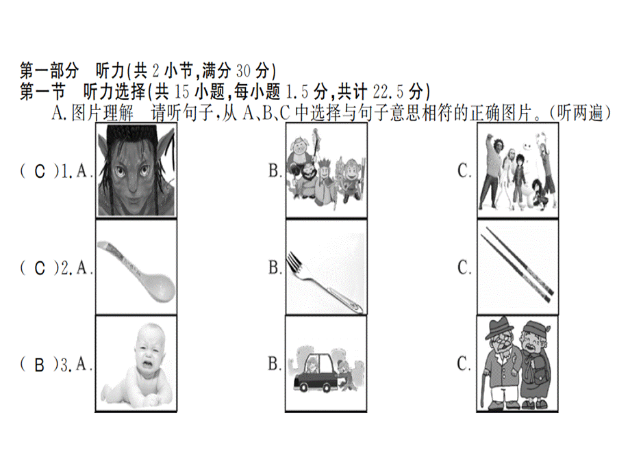 2018年秋九年级人教版英语习题课件：unit 10 文化水平测试卷 .ppt_第1页