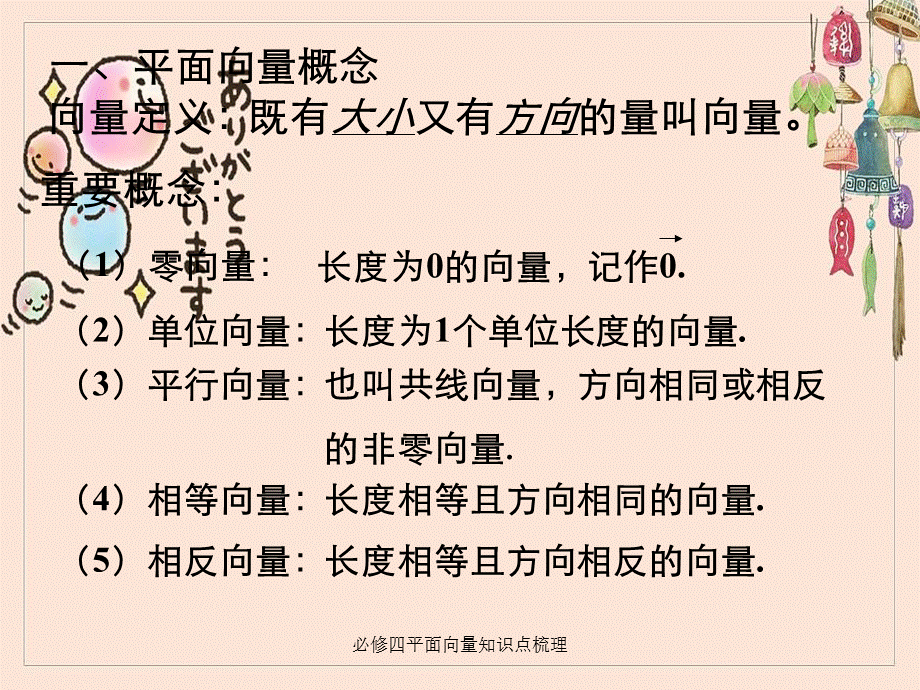 必修四平面向量知识点梳理.ppt_第3页