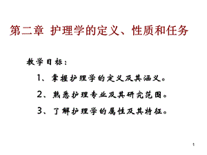 护理学理论基础课件第二章护理学的定义、性质和任务.ppt